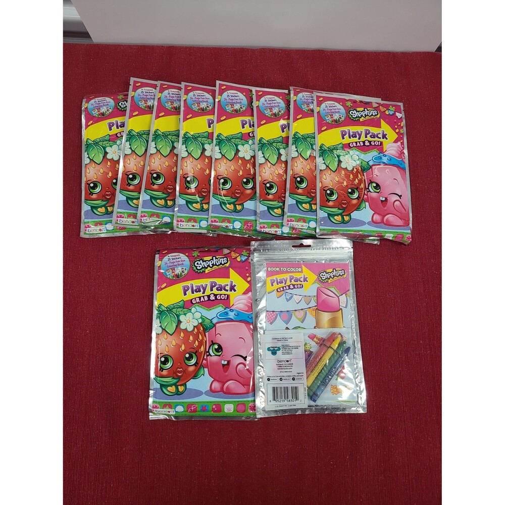 NEW Moose Shopkins Play Pack Grab & Go Lot of 10